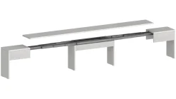 Panca estensibile da pranzo bianca lucida 290x25x45h cm - Quedan