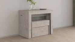 Panca grigia allungabile 290x25x45h cm - Yutu