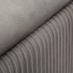 Panca Grigio Scuro oro con due Sgabelli, Panca Contenitore Materiale Struttura in Metallo 80x37x42h cm, Colore Seduta Grigio - Soroti