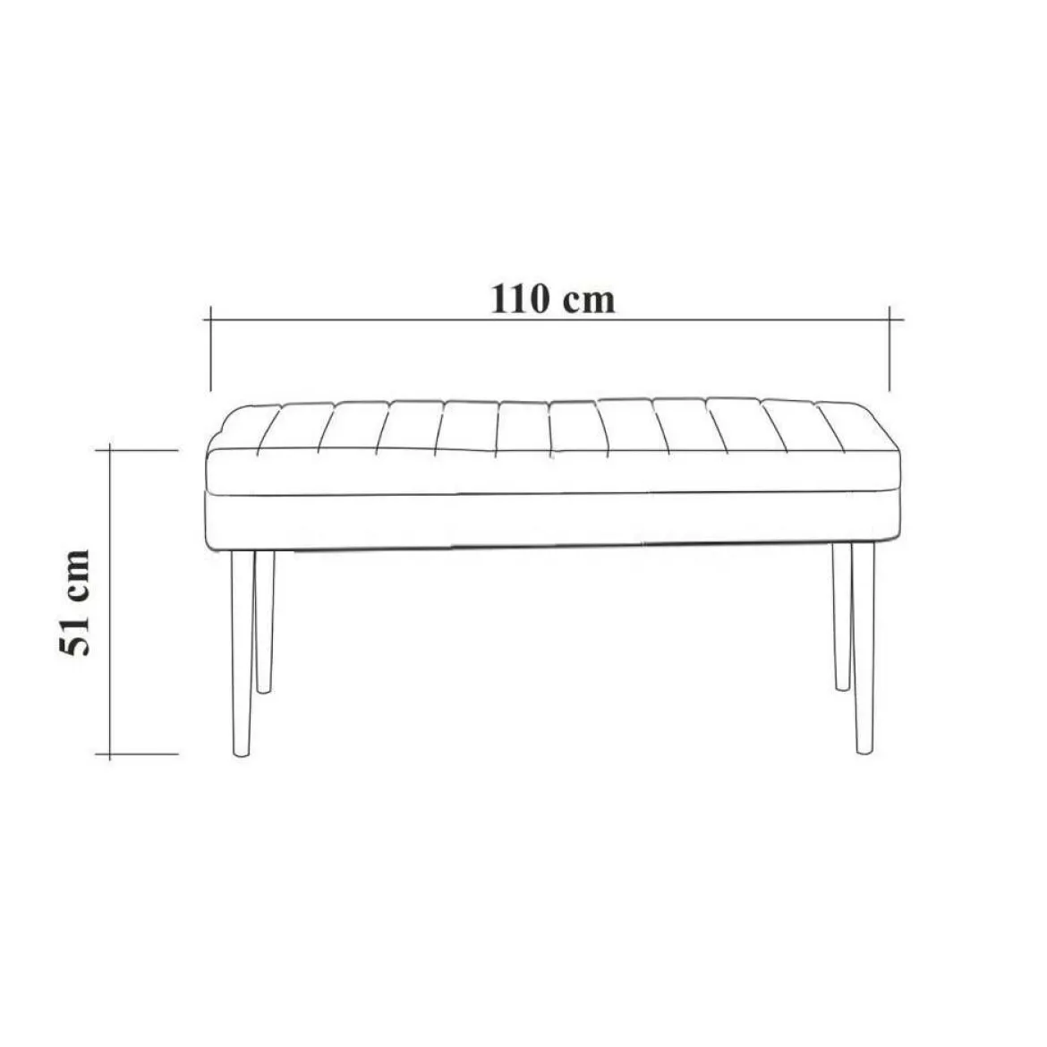 Panca Marrone Noce blu Peso Supportato 130 kg Colore Struttura blu 110x40x48h cm, Altezza Seduta 48 cm - Arielli