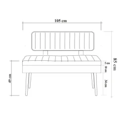 Panca Marrone Quercia Verde Peso Supportato 150 kg Colore Struttura Verde 110x40x85h cm, Altezza Seduta 48 cm - Salento