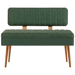 Panca Marrone Quercia Verde Peso Supportato 150 kg Colore Struttura Verde 110x40x85h cm, Altezza Seduta 48 cm - Salento