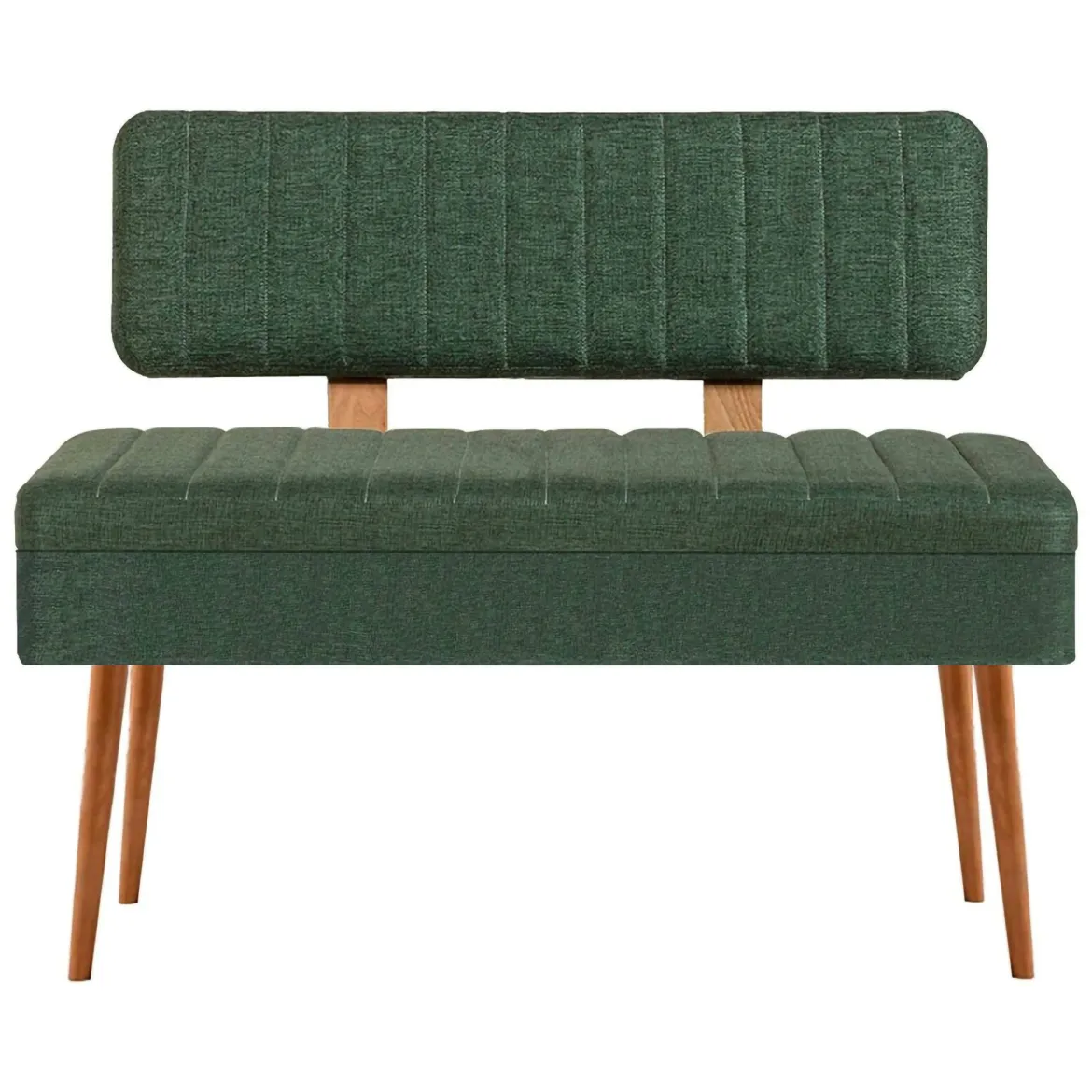Panca Marrone Quercia Verde Peso Supportato 150 kg Colore Struttura Verde 110x40x85h cm, Altezza Seduta 48 cm - Salento