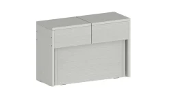 Panca moderna estensibile bianca 290x25x45h cm - Yutu