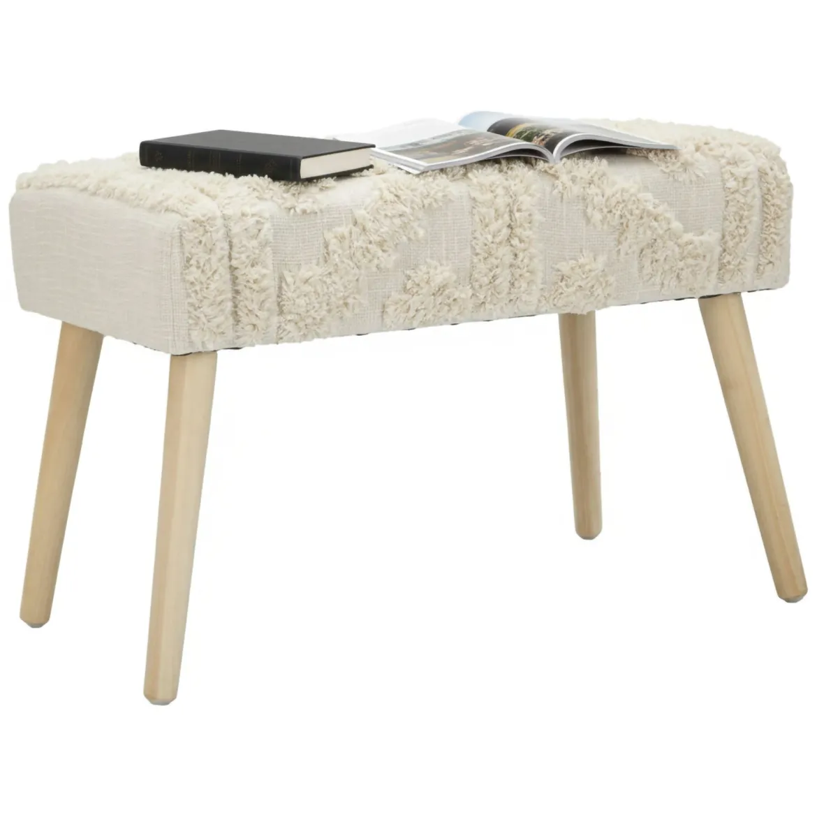 Panca piccola bianca 66x34x42h cm - Art