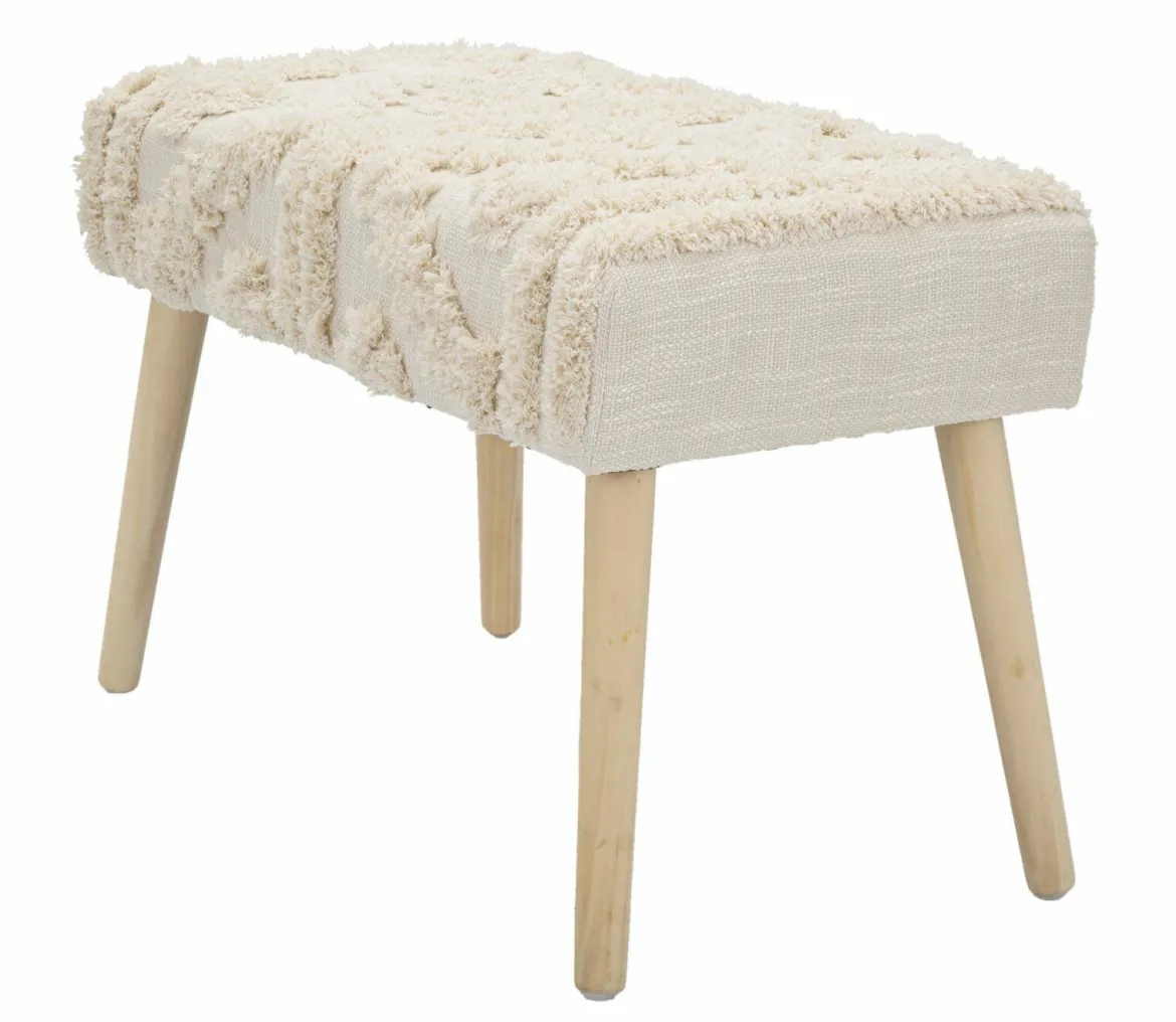 Panca piccola bianca 66x34x42h cm - Art