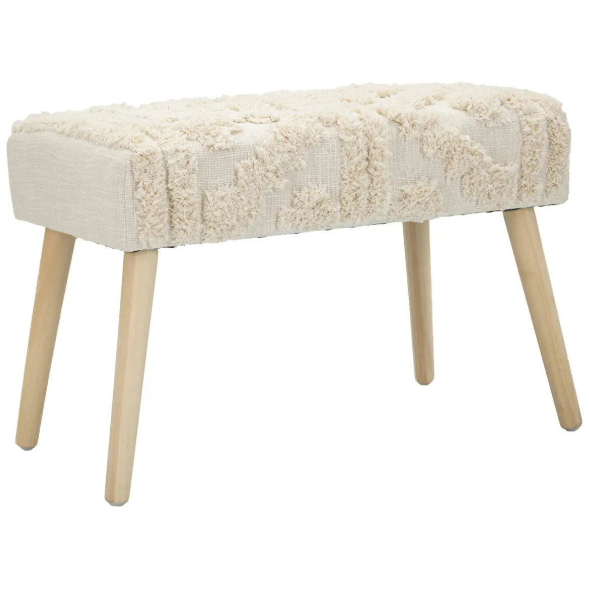 Panca piccola bianca 66x34x42h cm - Art