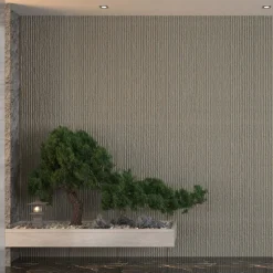 Pannello Decorativo Grigio Roccia set da 24, Facile da Tagliare, Facile da Installare Texture Realistica 60x2.5 cm, Isolante Acustico Buona Isolazione