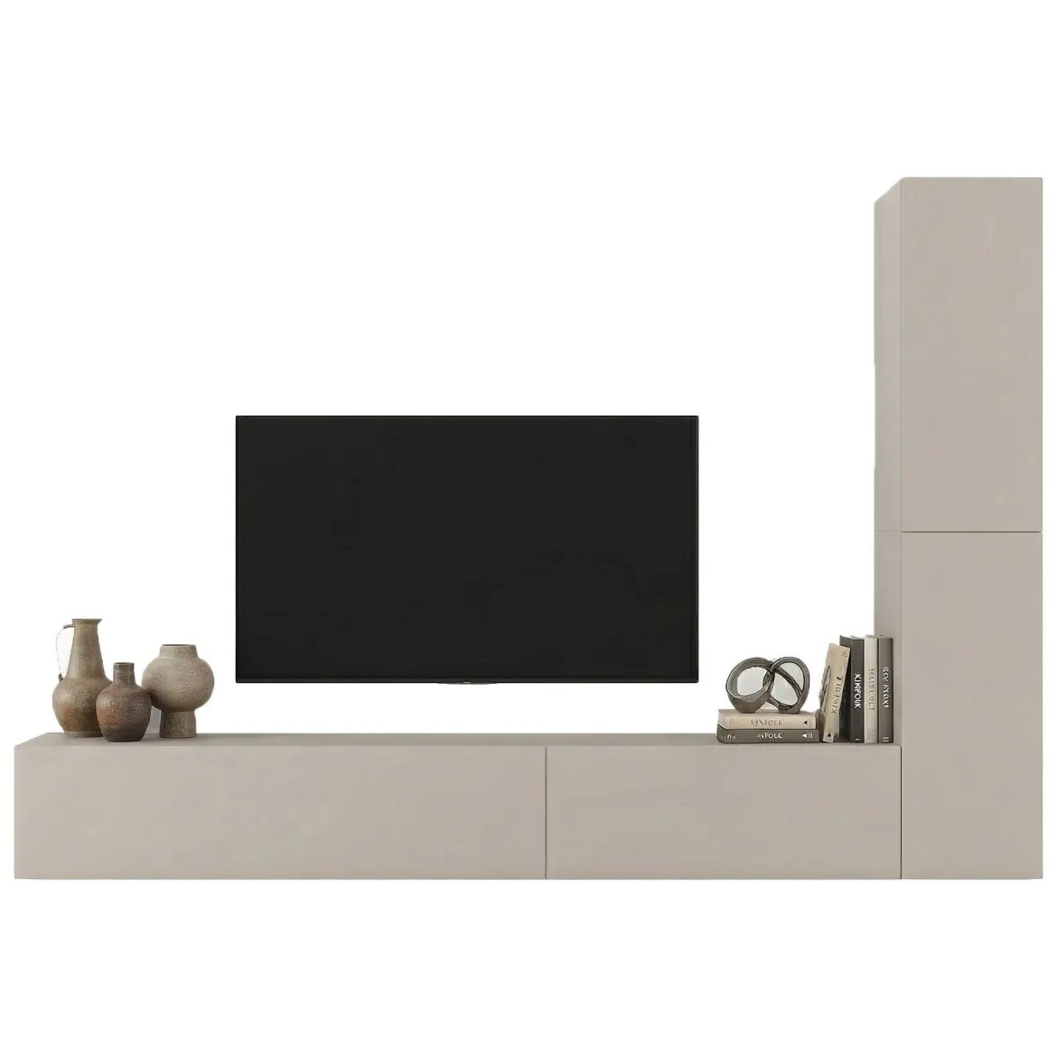 Parete Attrezzata in Legno Nobilitato Beige