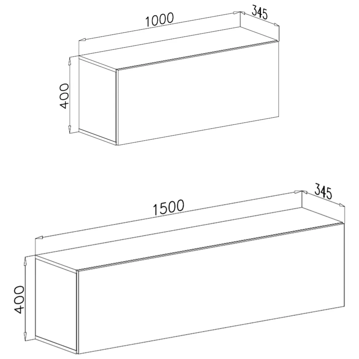 Parete Attrezzata Marrone Noce Modulabile 5 Ripiani, 5 Ante - Gate