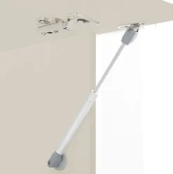 Parete Attrezzata Marrone Rovere Beige Cashmere 14 Ripiani 6 Ante 290x40x190h cm, Apertura Battente - Solopaca