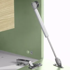 Parete Attrezzata Verde Modulabile 10 Ripiani 280x45x120.5h cm, Apertura a Ribalta, Battente - Lazzate