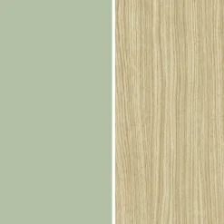 Parete Attrezzata Verde Modulabile 10 Ripiani 280x45x120.5h cm, Apertura a Ribalta, Battente - Lazzate