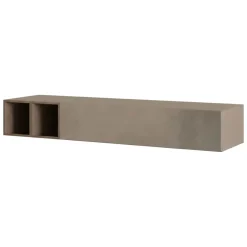 Parete salotto multifunzione 198cm nera e antracite - Felion