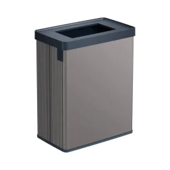 Pattumiera aperta 54 L 44x27x69h cm grigio scuro - Longueuil