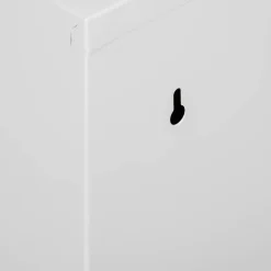 Pattumiera Bianco Capacità 72 (18 per Secchio) Fissaggio a Muro Opzionale 60x25x93h cm, 4 Cestini - Anukhatun