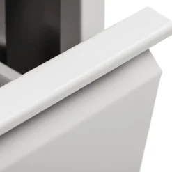 Pattumiera Bianco Capacità 72 (18 per Secchio) Fissaggio a Muro Opzionale 60x25x93h cm, 4 Cestini - Anukhatun