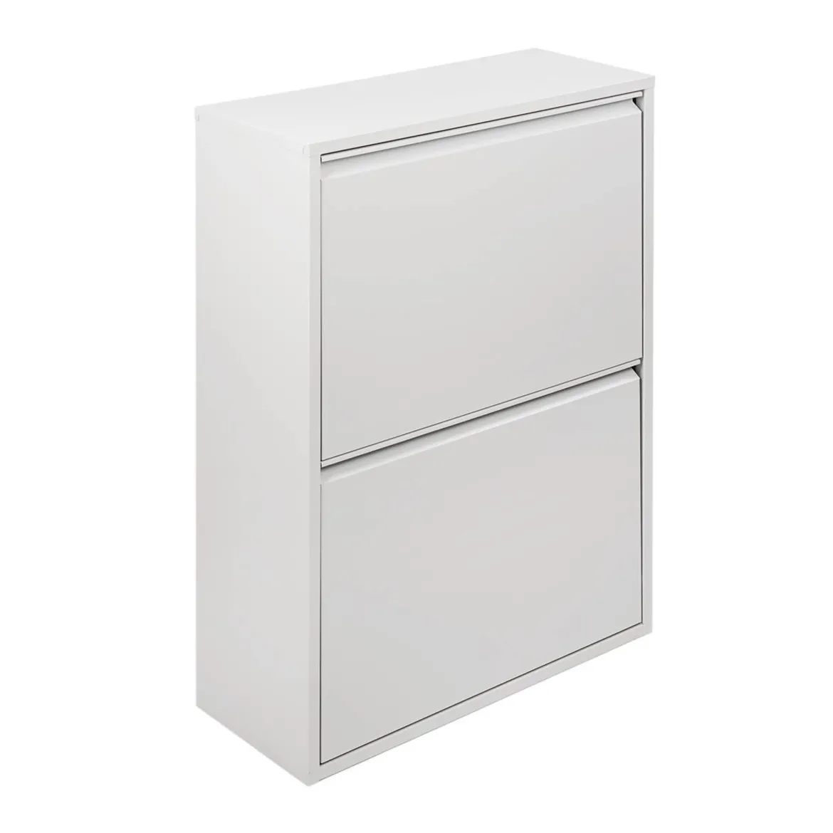 Pattumiera Bianco Capacità 72 (18 per Secchio) Fissaggio a Muro Opzionale 60x25x93h cm, 4 Cestini - Anukhatun