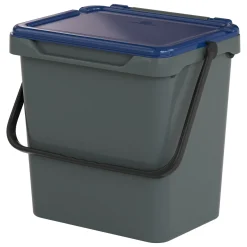 Pattumiera blu Capacità 34 lt un Cestino 40x31x39h cm, Made in Italy - Foscas