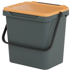 Pattumiera Giallo Capacità 35 lt un Cestino 40x31x39h cm, Made in Italy - Foscas