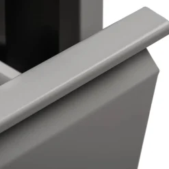 Pattumiera Grigio Capacità 72 (18 per Secchio) Fissaggio a Muro Opzionale 60x25x93h cm, 4 Cestini - Anukhatun