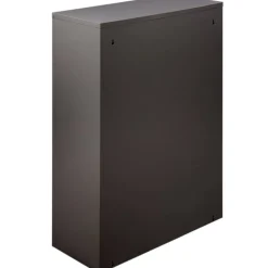 Pattumiera Nero Capacità 72 (18 per Secchio) Fissaggio a Muro Opzionale 60x25x93h cm, 4 Cestini - Anukhatun