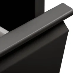 Pattumiera Nero Capacità 72 (18 per Secchio) Fissaggio a Muro Opzionale 60x25x93h cm, 4 Cestini - Anukhatun