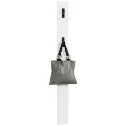 Pensile appendiabiti 15x170h cm 3 posti bianco lucido e antracite - Ascrea