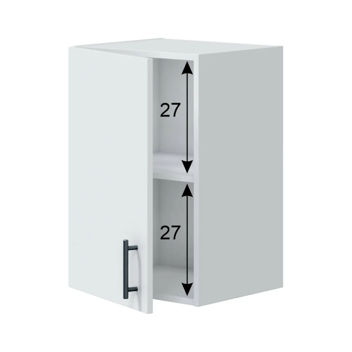 Pensile moderno modulabile 40x59h cm bianco - Thyra