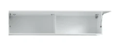 Pensile moderno 180x40h cm bianco lucido - Anette