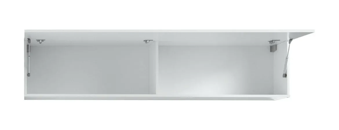 Pensile moderno 180x40h cm bianco lucido - Anette