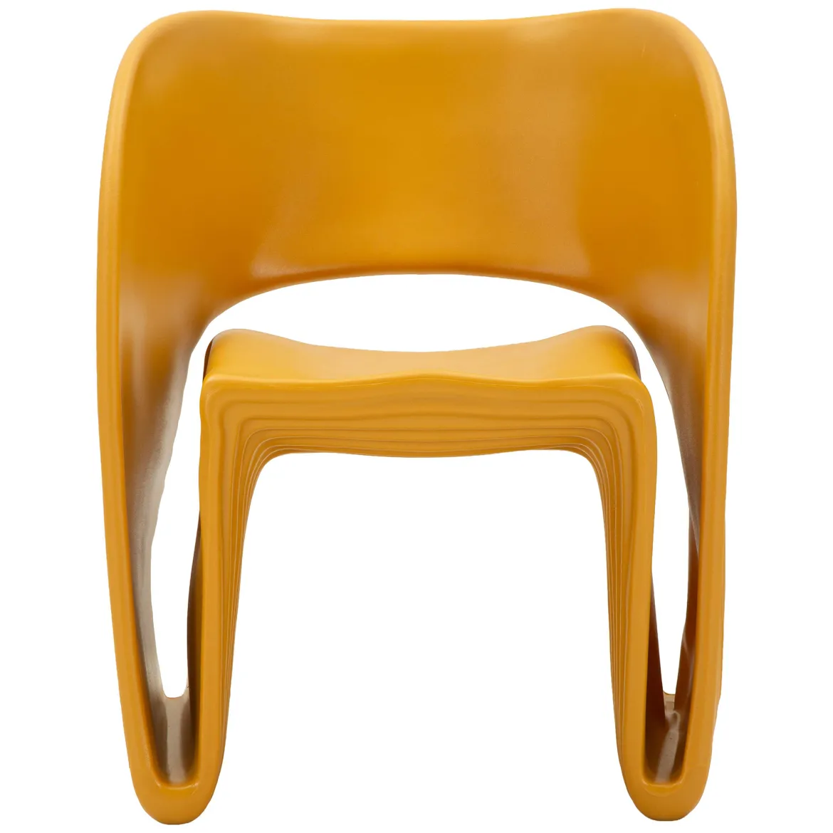 Poltrona Arancione Senape Adatto per Indoor/outdoor Braccioli 59x79x68h cm, Altezza Seduta 45 cm - Galire