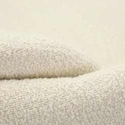 Poltrona Bianco Crema Nero Base Girevole Braccioli 70x72x75h cm, Materiale Struttura in Legno Nobilitato - Morond