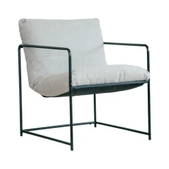Poltrona design in metallo e tessuto marrone - Appare