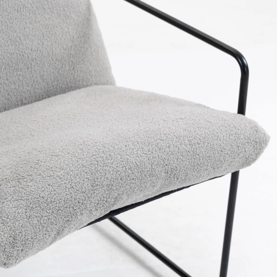 Poltrona design in metallo e tessuto marrone - Appare