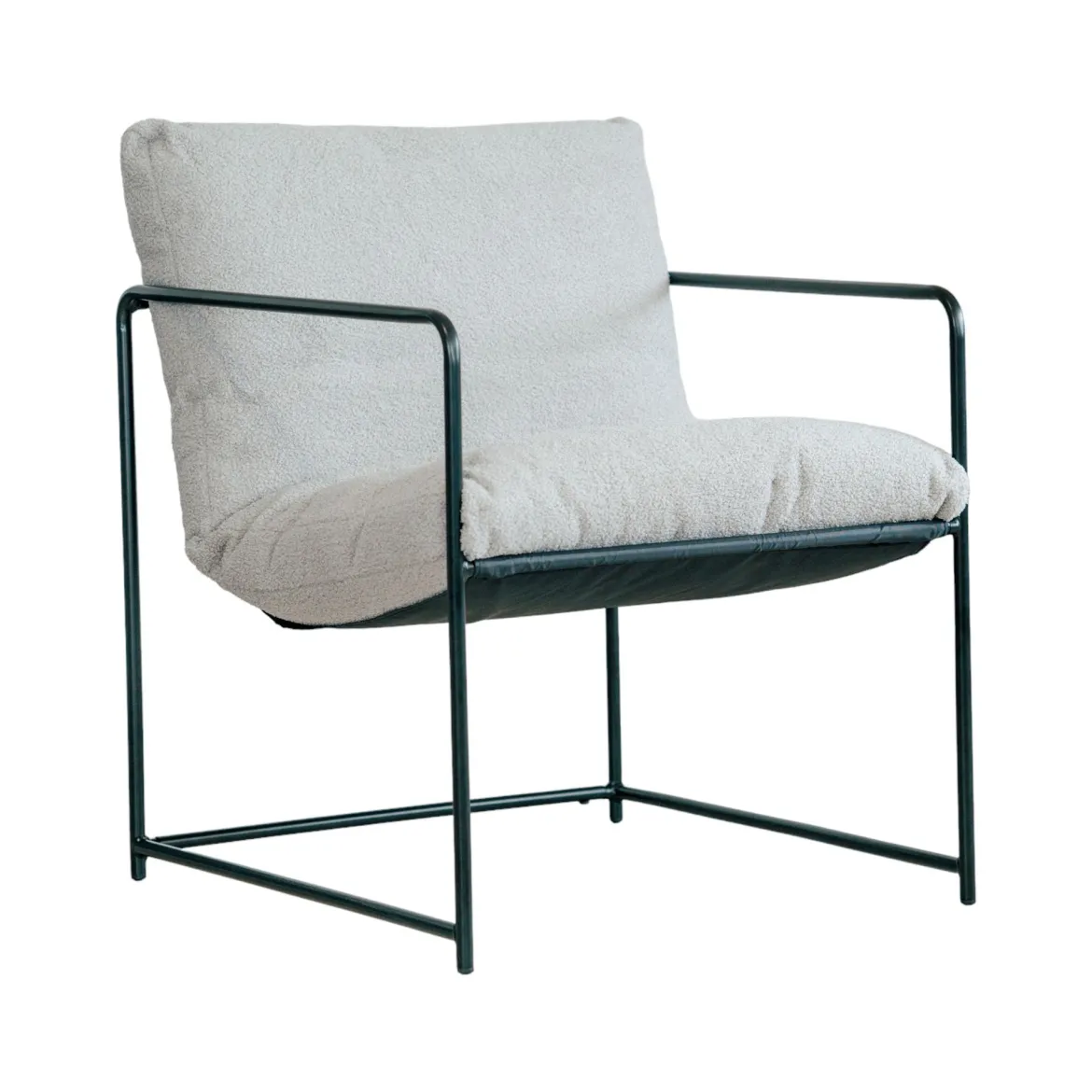 Poltrona Grigio Braccioli Peso Supportato 90 kg 70x100x98h cm, Materiale Struttura in Legno Made in Italy - Lasnigo