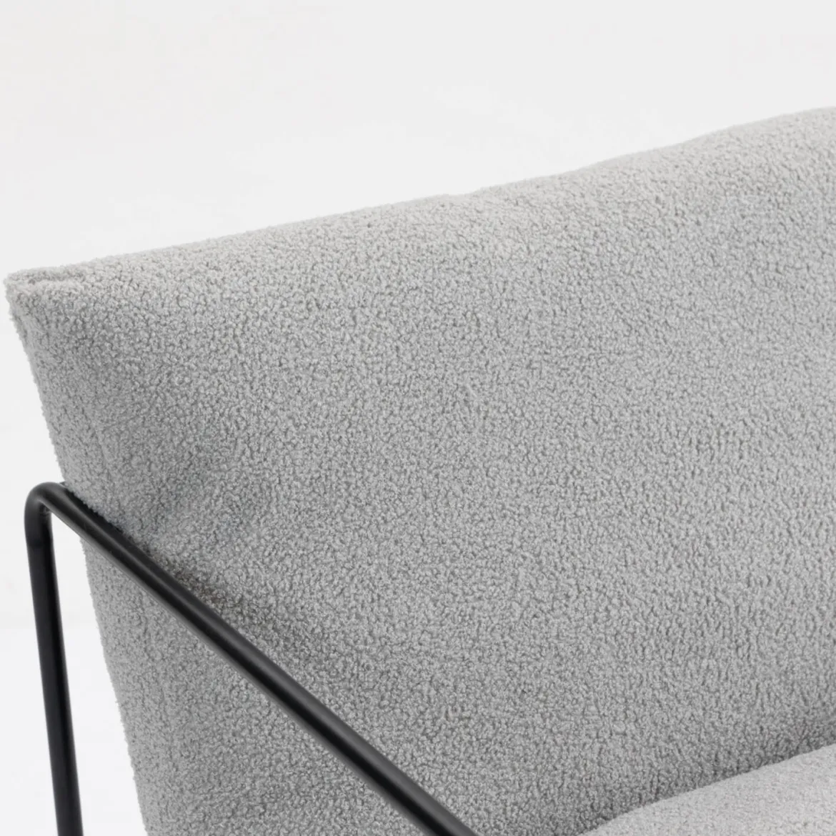 Poltrona Grigio Braccioli Peso Supportato 90 kg 70x100x98h cm, Materiale Struttura in Legno Made in Italy - Lasnigo