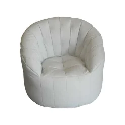 Poltrona in ecopelle bianca - Amenso