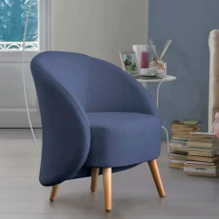 Poltrona in tessuto blu - Alla