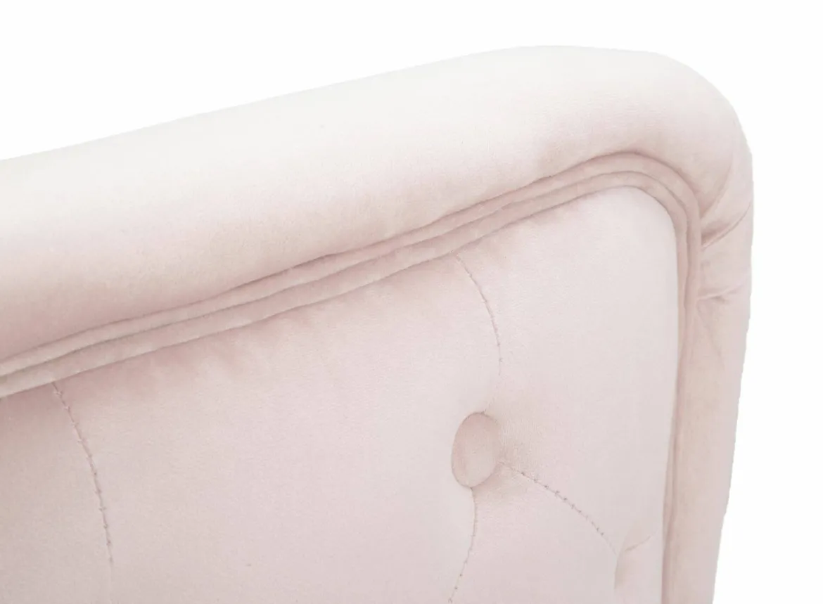 Poltrona in tessuto con braccioli rosa - Prampolini
