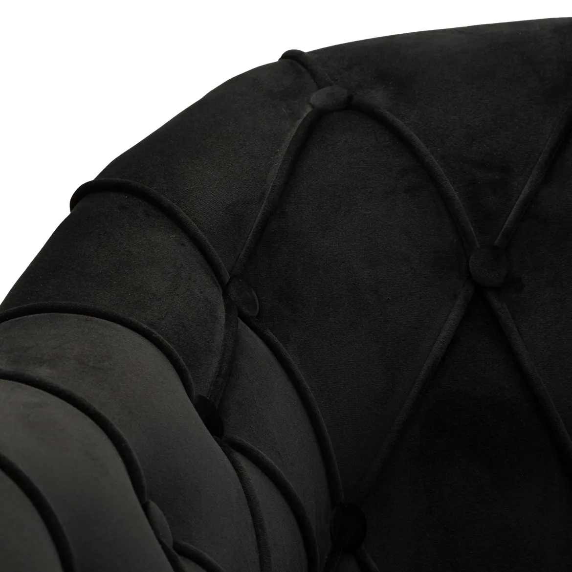 Poltrona Nero oro con Cuscino Braccioli 88x83x91h cm, Colore Struttura oro - Turtuk