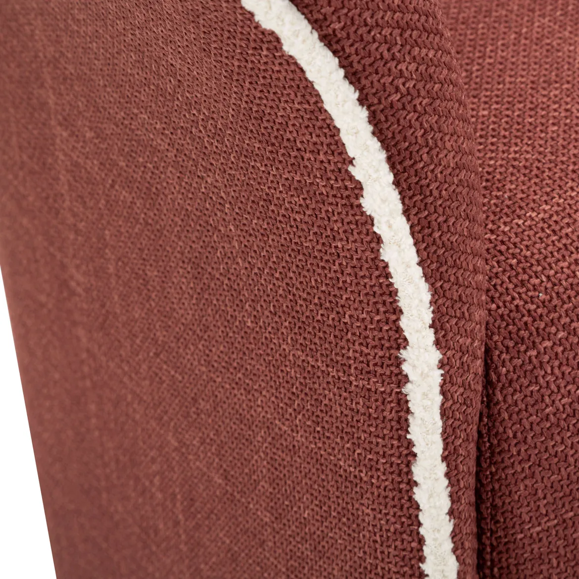 Poltrona Rosso Bianco Base Girevole Braccioli 84x66x80h cm, Materiale Struttura in Metallo - Toamas