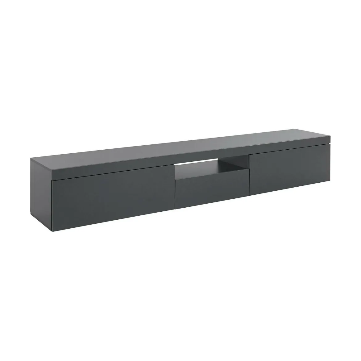 Porta TV antracite 220x40x35h cm 3 ante - Annett