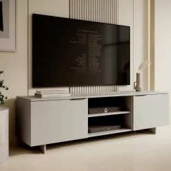 Porta TV beige 180x41x55h cm 2 ante - Buono