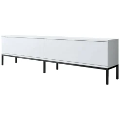 Porta TV bianco e nero 180x30x47h cm modulabile - Espero