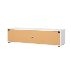 Porta TV bianco 147x39x38h cm 2 ante e 1 cassetto - Charo
