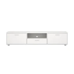 Porta TV bianco 177x39x38h cm 2 ante e 1 cassetto - Giaele