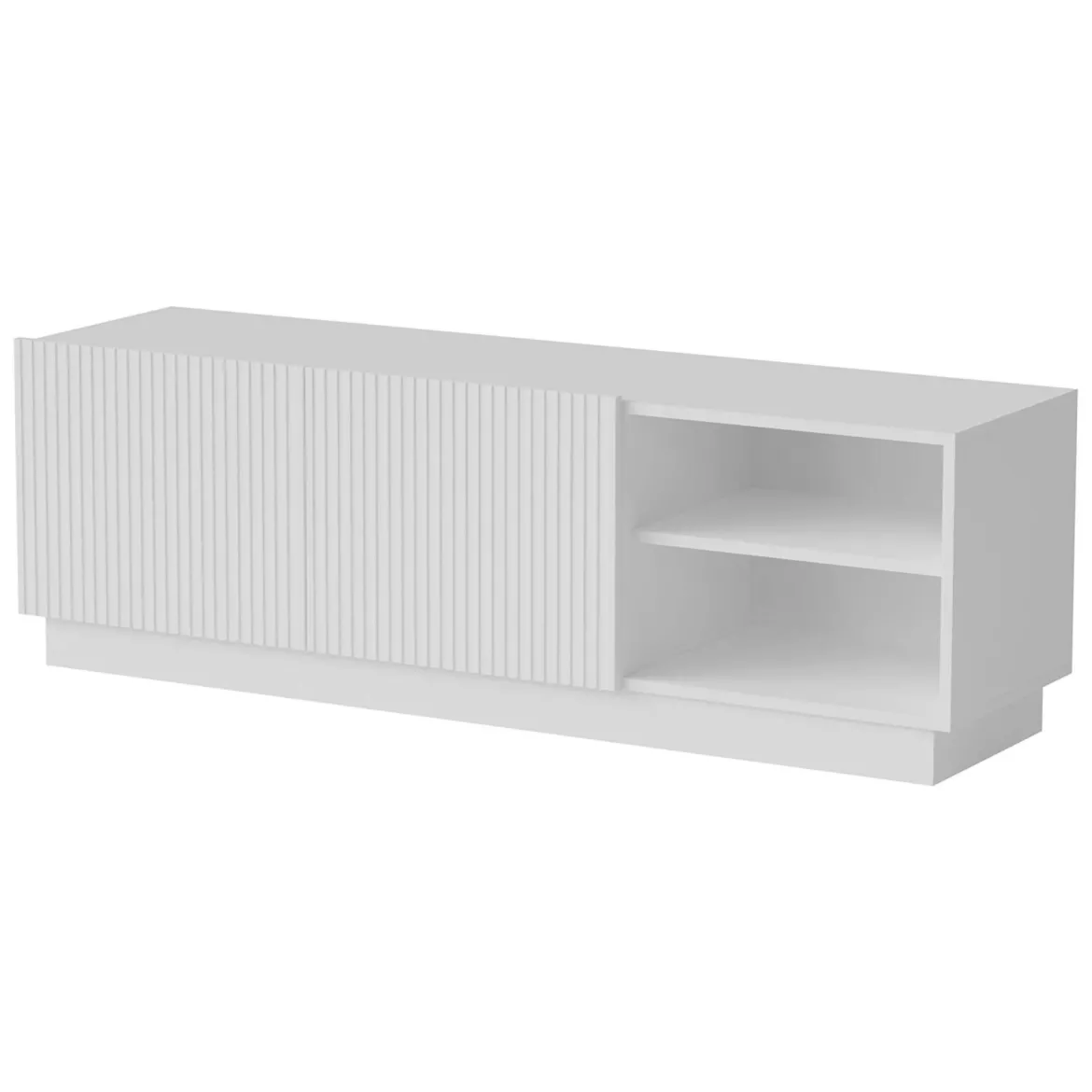 Porta TV bianco 150x40x48h cm 2 ante - Finita