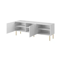 Porta TV bianco 150x42x52h cm 2 ante - Magnano