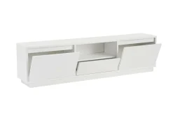 Porta TV bianco 160x29x42h cm 3 ante - Morrigan